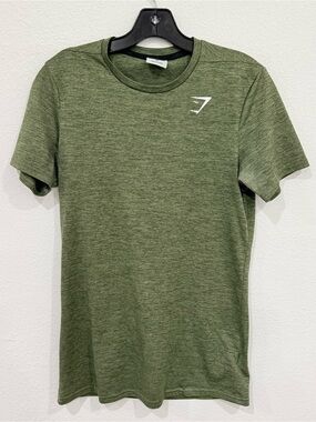 NWOT Gymshark Army Green Workout Top Men’s Size X-Small